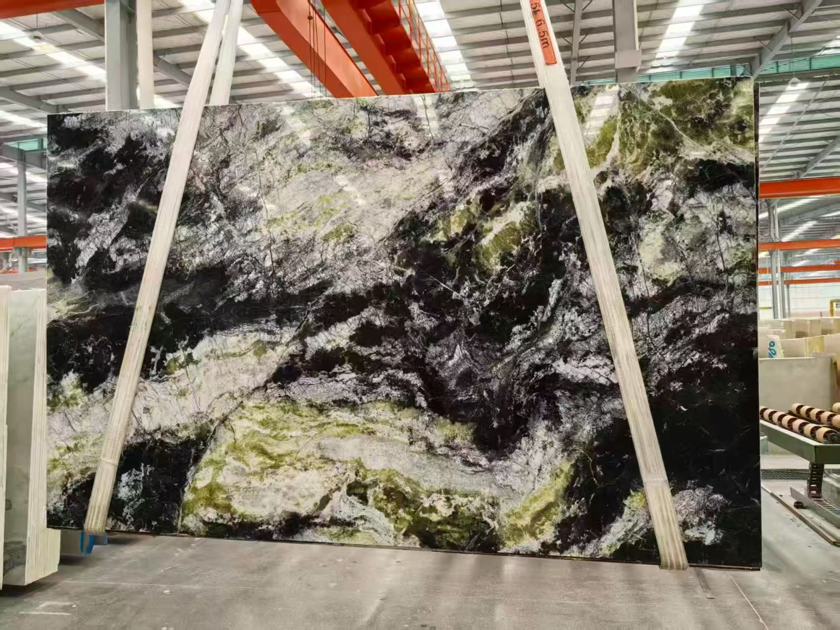 Dandong Big Flower Green Marble Blocks 3